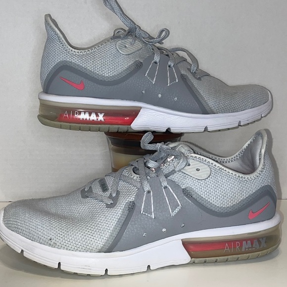 Women's Nike Air Max Sequent 3 Grey/Pink-Platinum Size 10. - Picture 3 of 6
